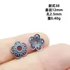 En stock al por mayor, retención de color duradera, tapas de flor gris hierro, tapas de cuentas, estilo vintage, accesorios para pulseras y joyería DIY