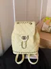 Mochila Acolchada con Cadena Estilo Chanel para Mujer, Nueva Tendencia 2026, Bolso de Nicho para el Trabajo, Mochila Escolar para Estudiantes