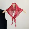 Pañuelo de Seda Retro Versátil Estilo Hong Kong, Pañuelo Triangular de Moda, Accesorios de Alta Gama, Elegantes y Elegantes, Pañuelo Delgado para el Cuello, Multiusos