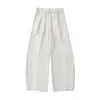 Calça casual texturizada com listras laterais, coleção de primavera, calça de moletom fluida, calça larga solta, marca trendy high-street, calça longa atlética de perna curva