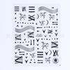 Suministro transfronterizo de pegatinas para uñas Red Sol Estrella Luna decoración 3D oro y plata pegatinas para uñas en blanco y negro pegatinas adhesivas para uñas
