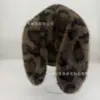 Gorro de felpa holgado para mujer, calidez para otoño e invierno, efecto adelgazante del rostro, sombrero versátil, gorro holgado