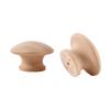 Manija de Cajón de Madera Maciza Personalizada con Forma de Hongo Manija de Madera Agujero Único Estilo Japonés Tronco Simple Creativo Agujero Único Manija de Puerta de Gabinete Armario