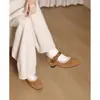 Zapatos Mary Jane Retro de Terciopelo Grueso para Mujer, Cálidos de Invierno, que Aumentan la Altura, Zapatos de Tacón Alto con Punta Cuadrada para Mujeres Bajitas
