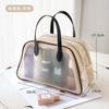 Nueva bolsa de aseo separada para artículos secos y húmedos, bolsa de cosméticos de gran capacidad, simple, portátil, de alto color, impermeable, bolsa de almacenamiento para natación