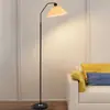 Luminária de chão plissada nórdica para sala de estar, simples e luxuosa, moderna, para sofá, quarto, criativa, estilo Ins, luminária de chão para sofá de sala de estar