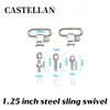 Pulseira de Aço de Alta Resistência de 1,25 polegadas Fivela Plana Fivela de Metal de Liberação Rápida Fivela Prateada de Madeira de Alta Resistência