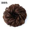 Peluca de cabeza de bola de corbata alta peluca femenina banda rizadora de pelo banda de goma capullos de pelo cabeza de sartén guirnalda banda de pelo de fibra química aumento de cabello volumen de cabello
