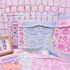 Lindos Pegatinas Decorativas de la Serie Familiar Sanrio Dibujos Animados Juguetes para Niñas Creativas 3D Sin Cortar Materiales para Scrapbooking