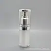 En stock Frasco Redondo Recto de Perla Blanca Acrílica para Loción Set de Botella Spray de Esencia de Agua 20ml30ml Acrílico 15ml