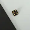 Chaqueta Cuadrada para Mujer Hebilla Cuadrada Ropa Botón de Tirar Botón Metálico Cuadrado Botón de Pie Moderno