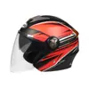Casco de Motocicleta Doble Espejo Batería Vehículo Eléctrico Casco de Seguridad para Hombres y Mujeres Todas las Estaciones Antivaho Protección Solar de Verano Medio Casco