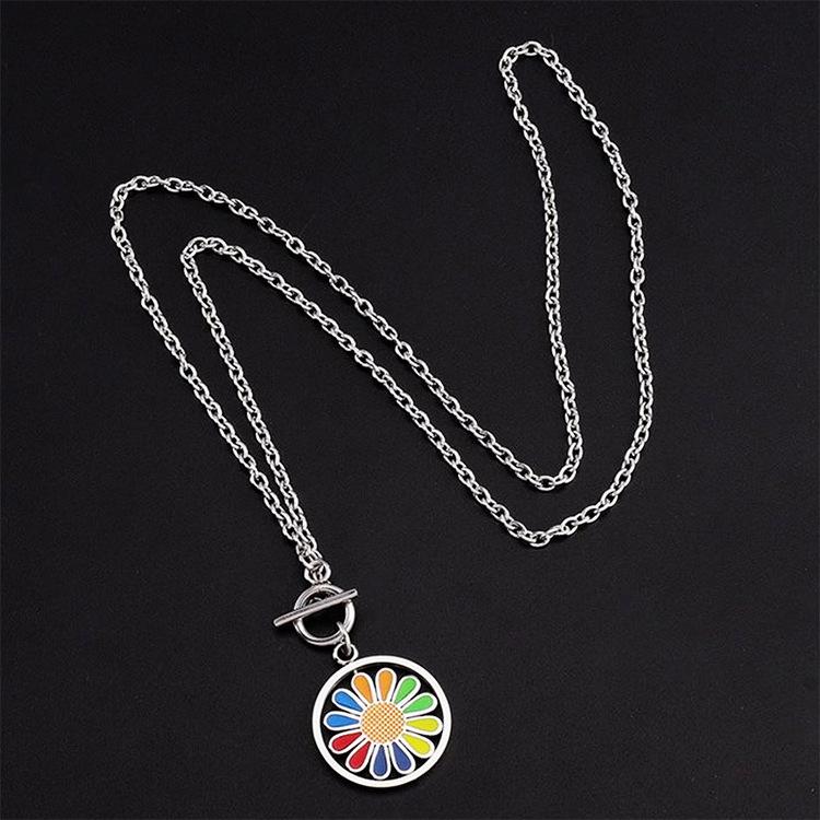 旋转太阳花项链_09