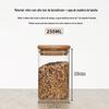 Pote de Vidro Hermético com Tampa de Bambu, Pote de Armazenamento, Pote de Armazenamento e Organização, Vidro Borossilicato Alto, Artigos para o Lar, Pulseiras DIY