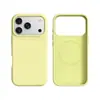 Para Apple 18 Pro Max Capa de Celular de Silicone Líquido com Furo Grande com Capa Protetora Magnética de Flanela Embutida