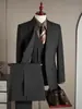 [Terno de Elite para o Dia a Dia] Terno Masculino, Casual de Negócios, Formal Slim-Fit para o Trabalho, Terno de Alta Qualidade Sem Passar