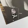 Personalizado Dulce Genial Diamante Mariposa Tulipán Aleación Accesorios Diamante Rosa Flor Accesorios para el Cabello Funda de Teléfono Celular Zapatos con Agujero Material de Flor