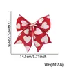 Día de San Valentín Chino Pajarita Estampado de Corazón Decoraciones para Fiesta de Bodas Pequeña Pajarita en Forma de Corazón Accesorios para Caja de Regalo