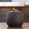 Tarro de Cerámica para Té Tarro Vacío Tarro Sellado Tamaño Grande Hogar Té Negro Té Verde Longjing Pu'er Tarro de Almacenamiento Tarro de Almacenamiento de Té a Prueba de Humedad