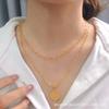 Collar con colgante de CDD multicapa de 26 letras, tendencia hexagonal, todo a juego, cadena para el cuello de la clavícula femenina, explosiones Mason