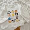 Camiseta de Manga Larga 100% Algodón para Niños y Niñas, Camiseta Básica Simple de Dibujos Animados Lindos para Bebés y Niños Pequeños, Primavera y Otoño 2026
