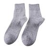 Calcetines nuevos de lana para Otoño e Invierno calcetines de lana de conejo calcetines de algodón para hombre costura japonesa y coreana calcetines casuales para hombre de media pantorrilla al por mayor