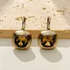 Brincos Quadrados de Cristal de Alta Qualidade, Brincos de Moda Versáteis de Nicho, Acessórios para o Dia a Dia