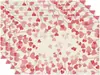 Mantel individual de lino para el Día de la Madre Impresión de carta de amor transfronteriza de Amazon Servilleta decorativa de mesa Vajilla Alfombrilla aislante del calor