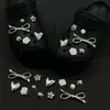 Accesorios DIY Crocs de Gama Alta Flor de Perla y Pedrería Hebilla de Zapato Flor de Zapato Accesorios de Zapato Desmontables