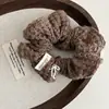 Goma para el pelo de lana tejida retro coreana con un toque de alta gama, Cuerda elástica alta versátil básica para coleta para mujer