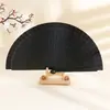 Abanico de Madera Maciza Liso Español Estilo Minimalista Abanico Plegable Accesorios Europeo y Americano Clásico Color Sólido Mate Abanico Plegable Venta al por Mayor