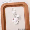 Chaveiro Pingente de Ovelhinha Fofa com Miçangas Perler Acessórios DIY Criativos Ano do Carneiro Chaveiro de Desenho Animado Pequeno Presente Pingente para Bolsa Feito à Mão