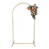 Nuevo arco de flores de hierro forjado para escenario, fondo, puerta de césped, arco completo de flores para boda, decoración de bienvenida