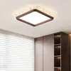 Lámpara de techo de madera de nogal negro para sala de estar, 6 luces, estilo chino moderno, lujo ligero, gama alta, protectora para los ojos, luminaria principal para dormitorio y pasillo
