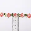 Encaje de Bordado Colorido Soluble en Agua de 2 cm de Ancho con Flores de Color Degradado para Ropa, Accesorios de Cheongsam, Materiales de Bricolaje y Accesorios de Manualidades