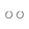 Nuevos pendientes de estilo coreano con diseño simple de letra D y hebilla para la oreja para mujer, ligeros, de lujo, de metal, estilo frío, combinables con todo.
