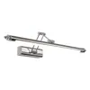 Descubre al instante la lámpara de dormitorio minimalista, luz frontal LED de acero inoxidable, luz para armario de espejo de baño, lámpara de pared plegable y retráctil