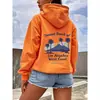 Sudadera con capucha de Comercio Exterior Transfronterizo Los Ángeles Costa Oeste Atardecer Playa Amazon Wishtemu