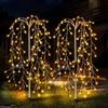 Novos fogos de artifício solares fio de cobre luminária de chão pequenos fogos de artifício luminária de chão fio de cobre luminária de chão à prova d'água jardim lâmpada decorativa