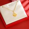 Colgante de loto de oro vietnamita multicapa, joyería DIY sin cadena, bonito y dulce colgante femenino que combina con todo, pequeño libro rojo, gran oferta