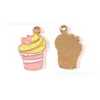 Joyería de Cartón de Leche de Fresa y Cereza Accesorios Colgante de Aleación DIY Cadena de Teléfono Llavero Encanto Venta Caliente Transfronteriza