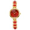 Reloj de pulsera de moda para mujer, esfera redonda, diamantes, cuarzo, nuevo, comercio exterior, 2024