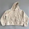 Sudadera con capucha de forro polar de doble cara para mujer, corte holgado, con cremallera, nuevo estilo otoño/invierno, top casual y cálido