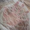 Encaje de Hilo Prensado Elástico Blanco y Negro de Exportación Ancho 1.5m DIY Vestido Top Accesorios para el Hogar Encaje