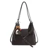 Mochila de Moda y Sencilla de Gran Capacidad para Mujer, Bolso de Viaje de Moda Nuevo Otoño e Invierno 2025, Bolso Tote Cruzado Versátil