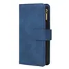 Adecuado para Apple 15 Plus Billetera con Cremallera Multi-Tarjeta iPhone 14 Funda de Cuero para Tarjeta y Teléfono Móvil