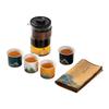 Juego de té de viaje Zhihe pintado a mano paisaje taza de té olla de vidrio cultural y creativo Qianli Jiangshan caja de regalo regalo de negocios
