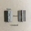 25x16mm 1 polegada cor natural sem galvanoplastia dobradiça sem olhal dobrável de ferro sem furo 0,5mm
