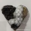 Ninho de Pássaro Autossustentável Coração Arte de Jardim ao Ar Livre