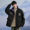 Chaqueta de plumón de invierno para hombre 80% Relleno Alto Marca de Moda Bordada Casual Holgada Prenda Superior para Hombre Abrigo Grueso de Pareja
